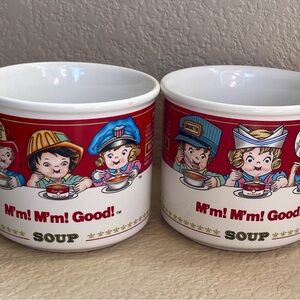 Vintage Set of 2 1993 Campbell's Soup “Careers" Mugs